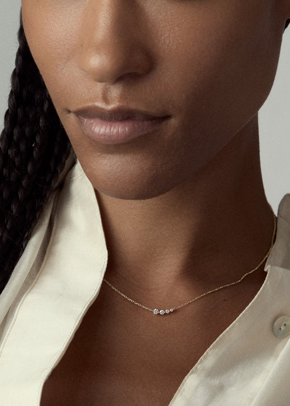 Shuga Tapering Scoop Necklace