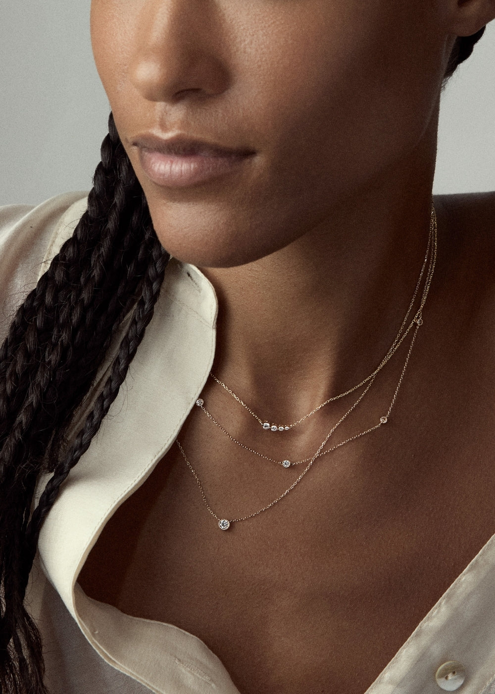 Shuga Tapering Scoop Necklace