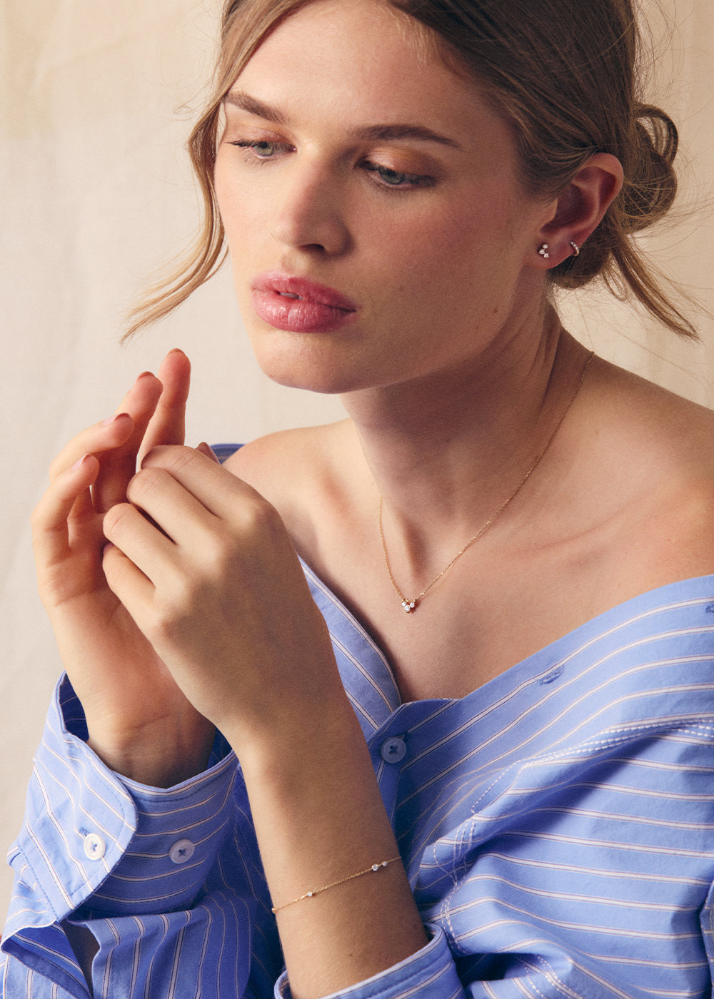 Shuga Chevron Lab-Grown Diamond Necklace