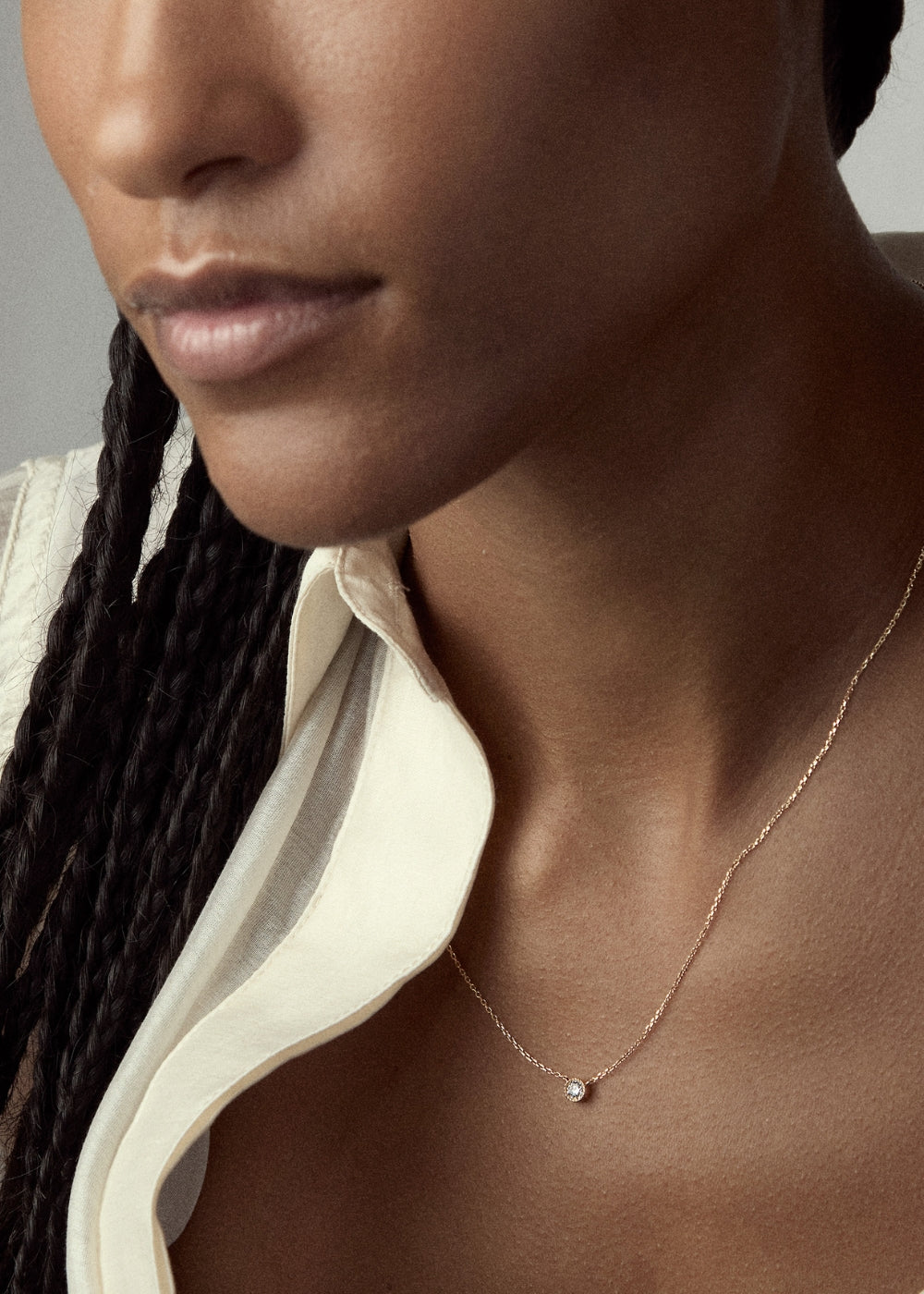 Jasmine Lab-Grown Diamond Solitaire Necklace