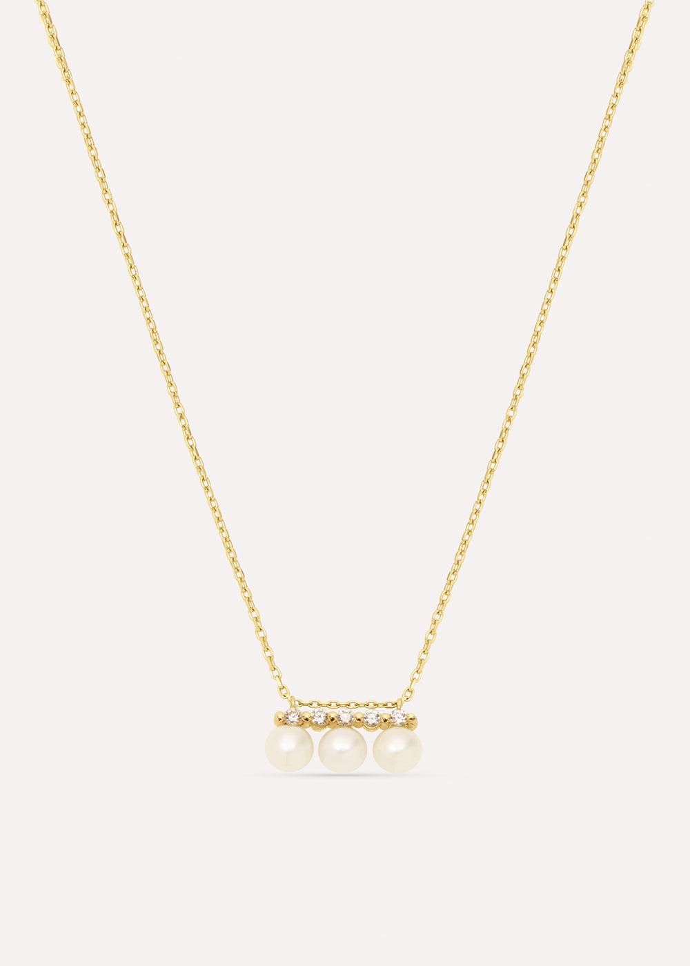 Shuga Triple Pearl & Lab-Grown Diamond Necklace