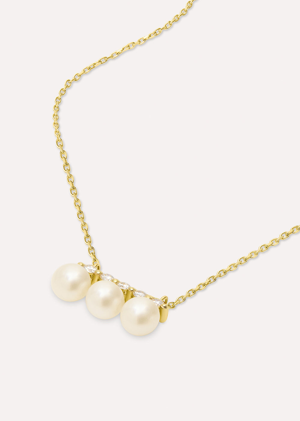 Shuga Triple Pearl & Lab-Grown Diamond Necklace