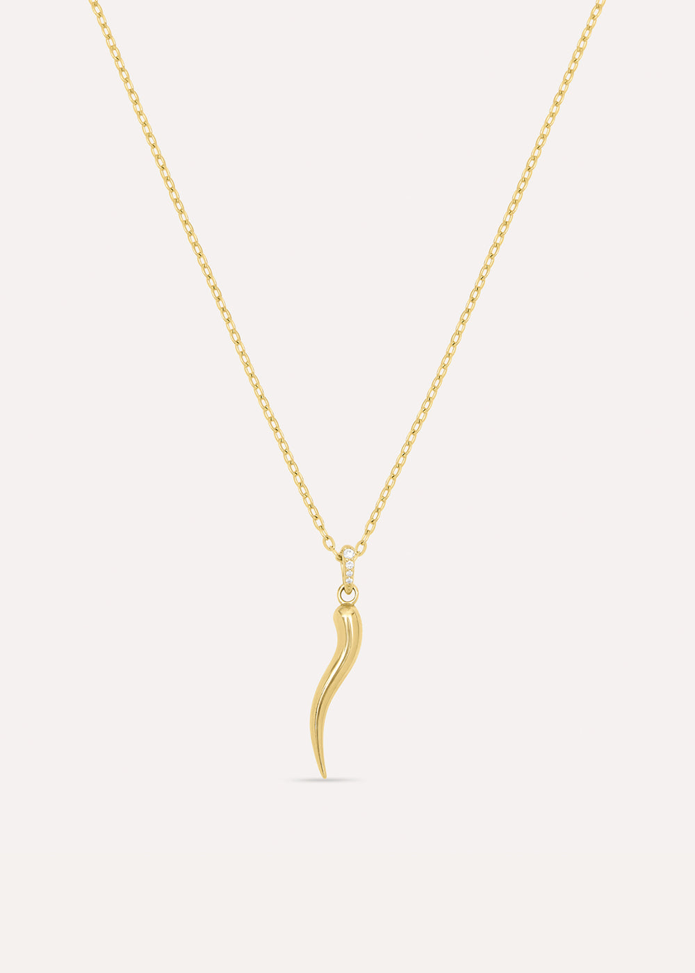 Toro Horn Charm Necklace