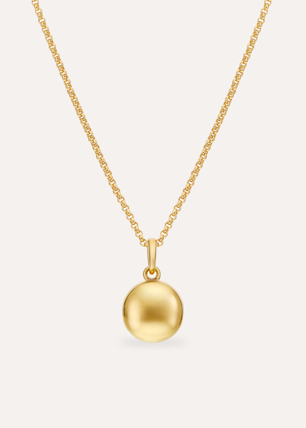 Button Locket Necklace