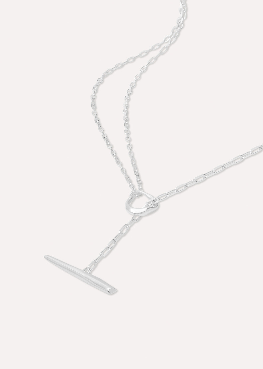 Thalassa Small T-Bar Lariat Necklace