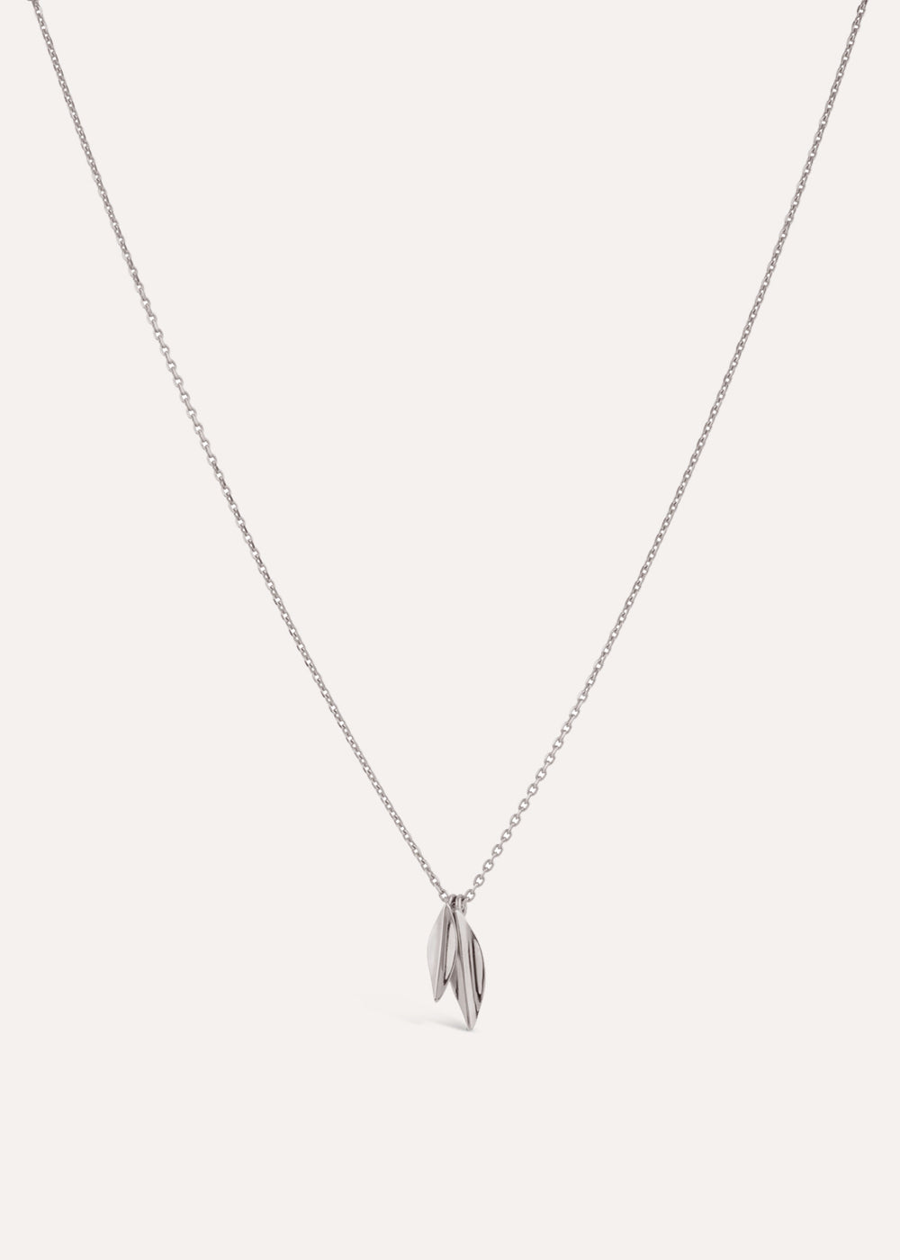 Lotus Small Double Petal Pendant Necklace