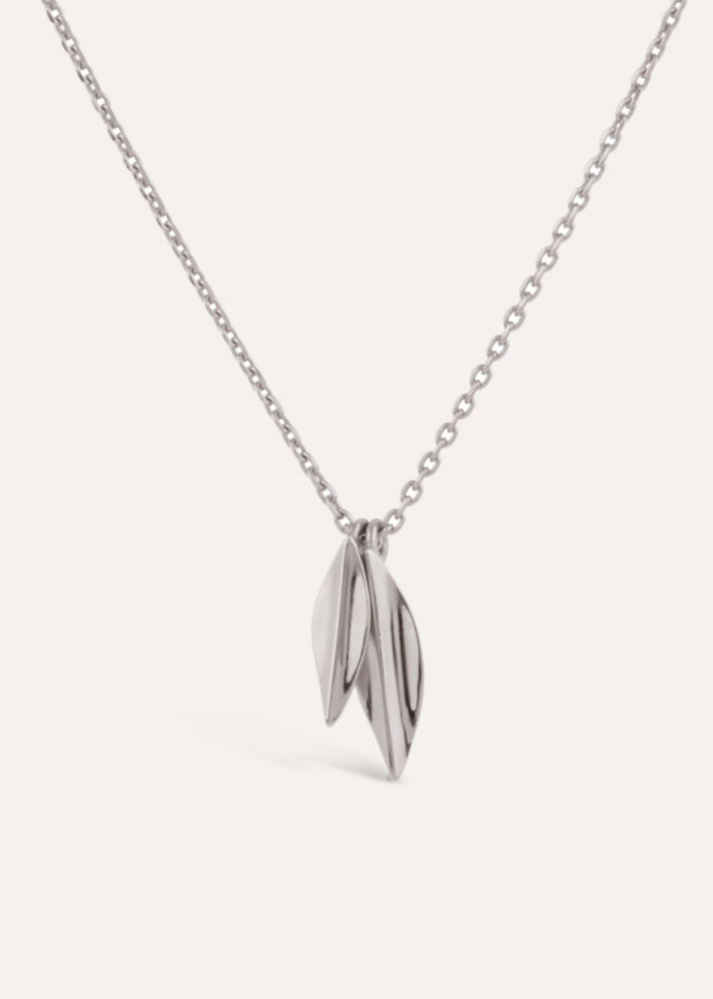 Lotus Small Double Petal Pendant Necklace