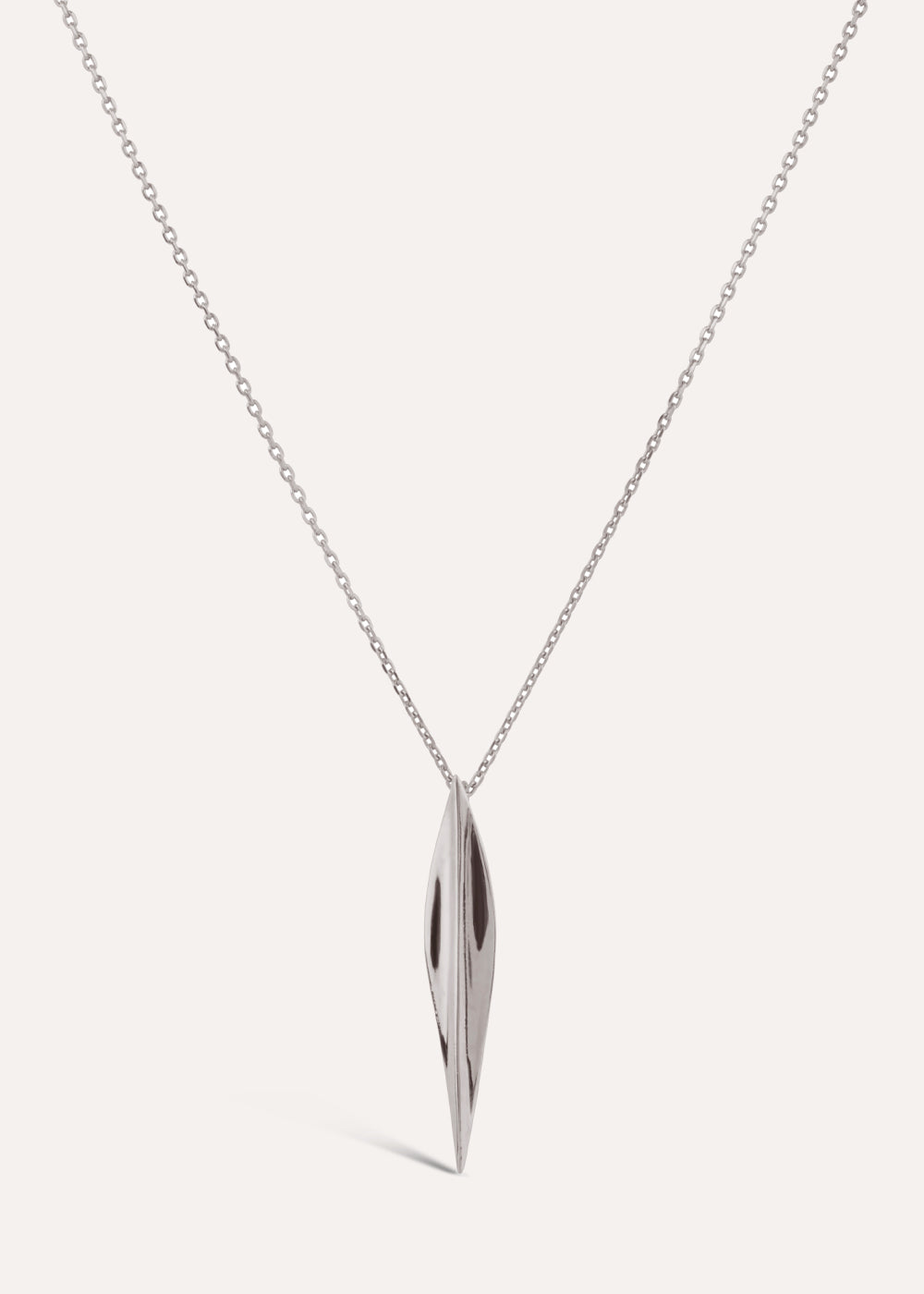 Lotus Long Single Petal Pendant Necklace