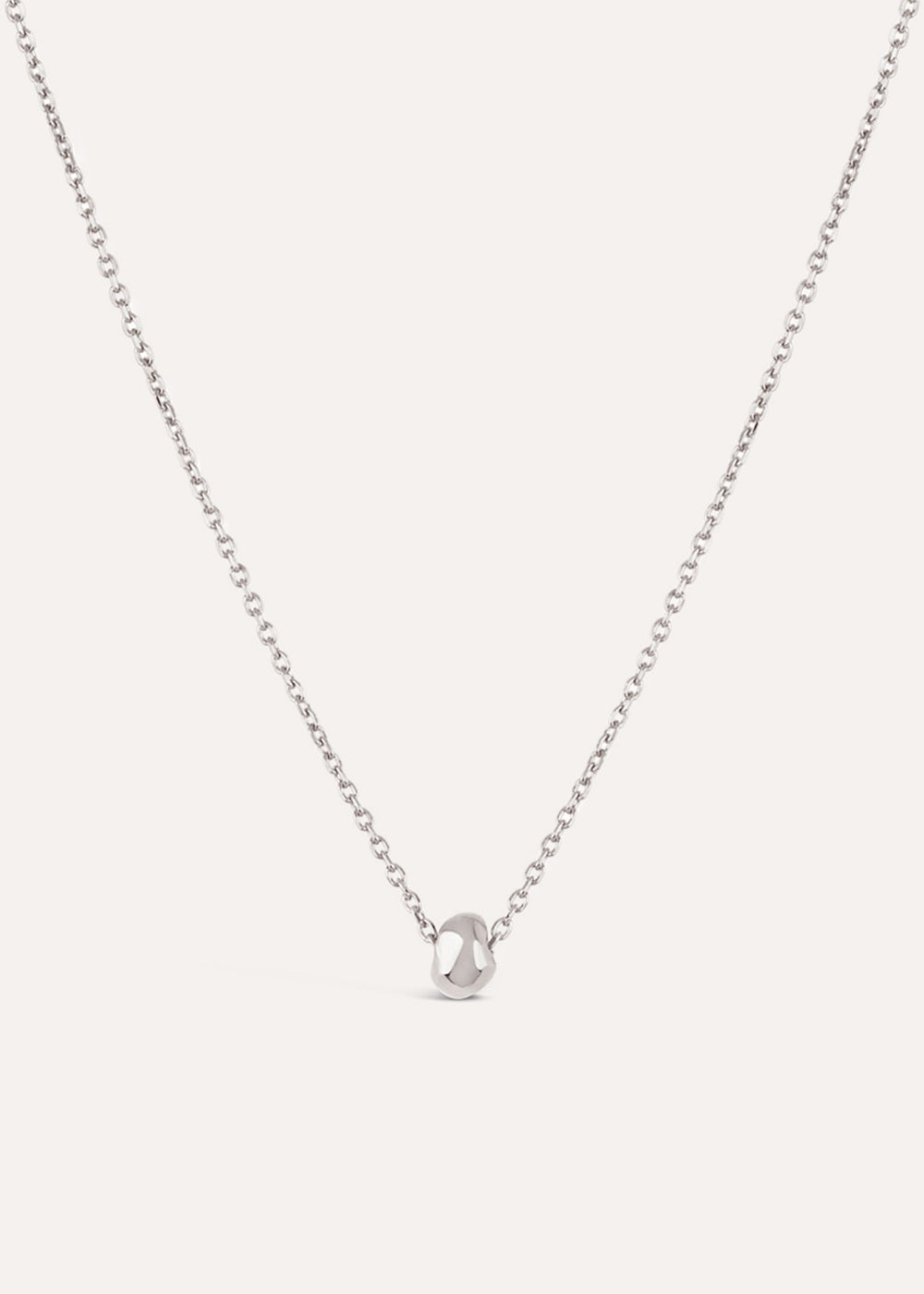 Single Nugget Slider Pendant Necklace