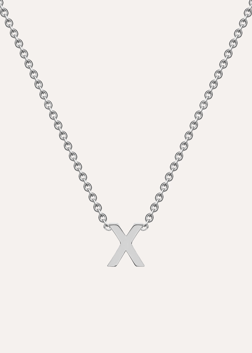 X Initial Necklace