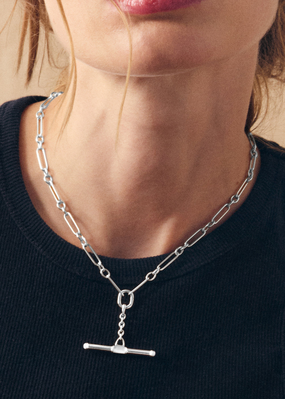 Mother of Pearl T-Bar Necklace