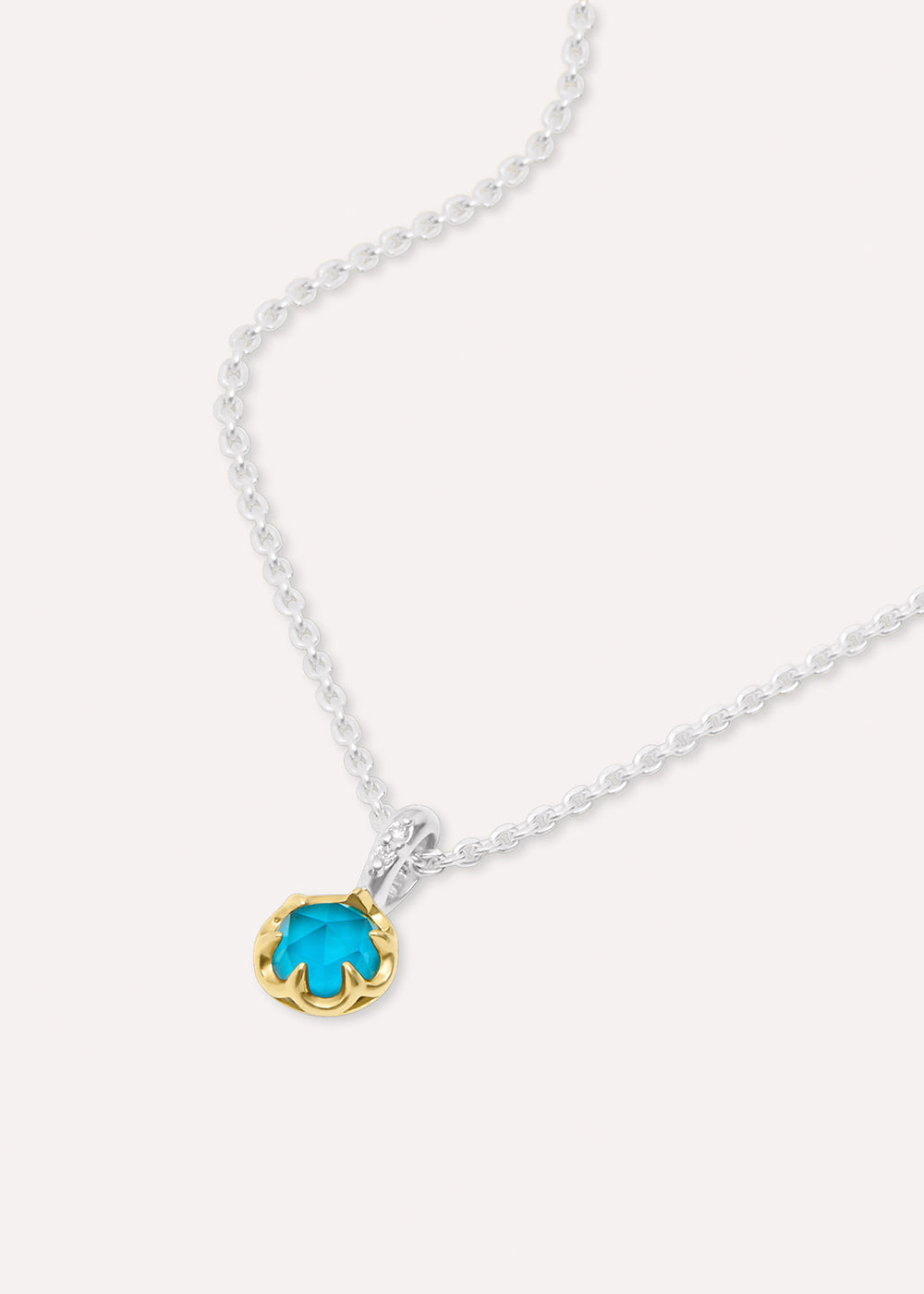Blue Topaz December Birthstone Necklace