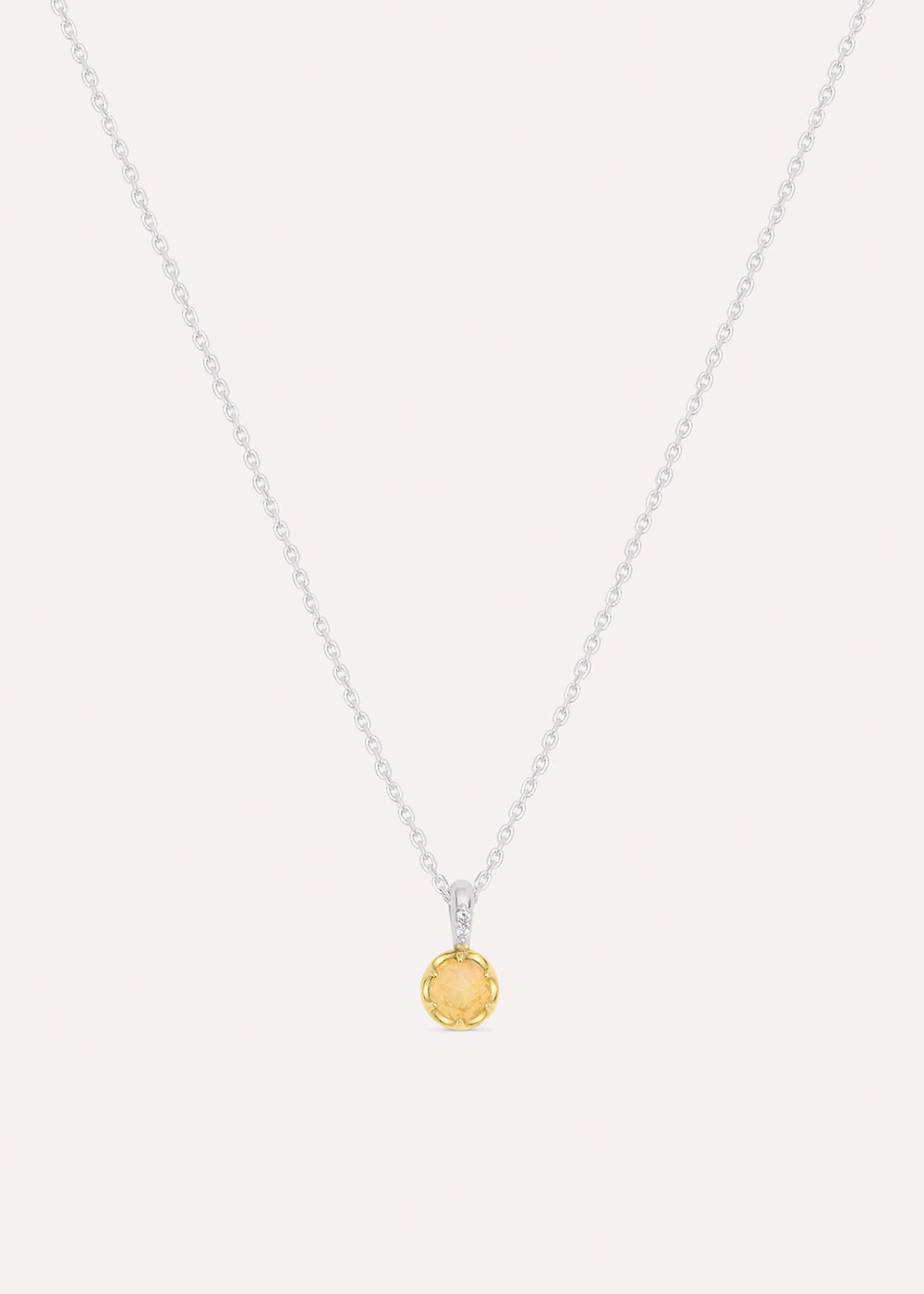 Opal October Birthstone Necklace