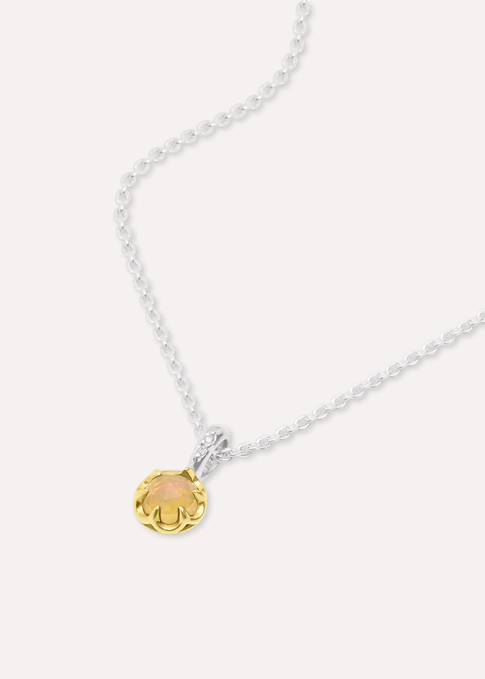 Opal October Birthstone Necklace