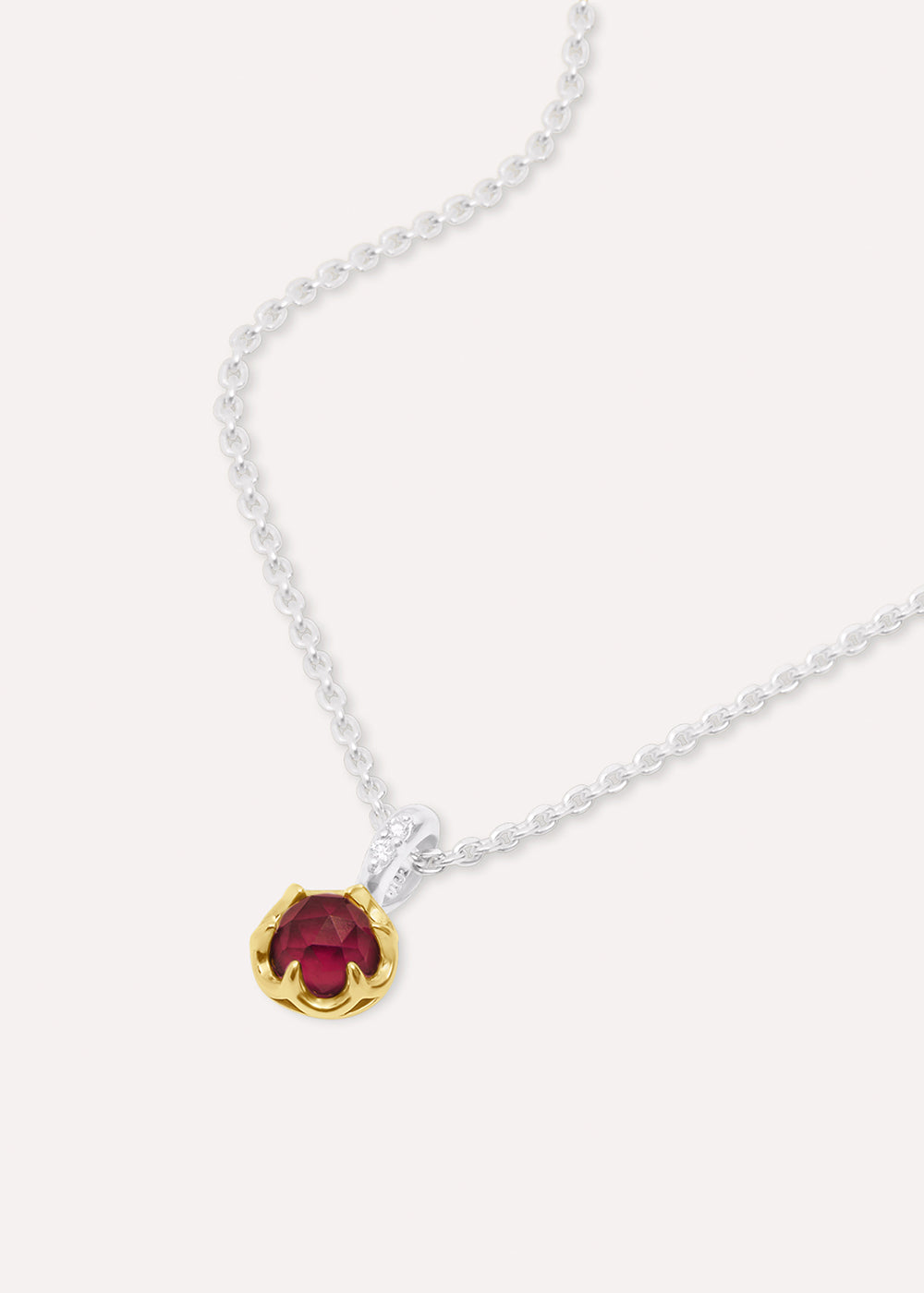 Ruby July Birthstone Necklace