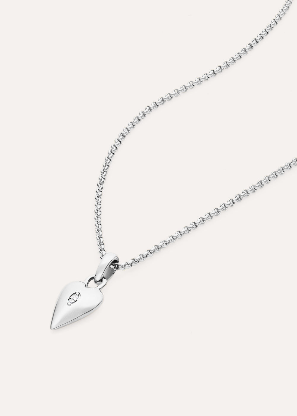 Heart Shield Charm Necklace