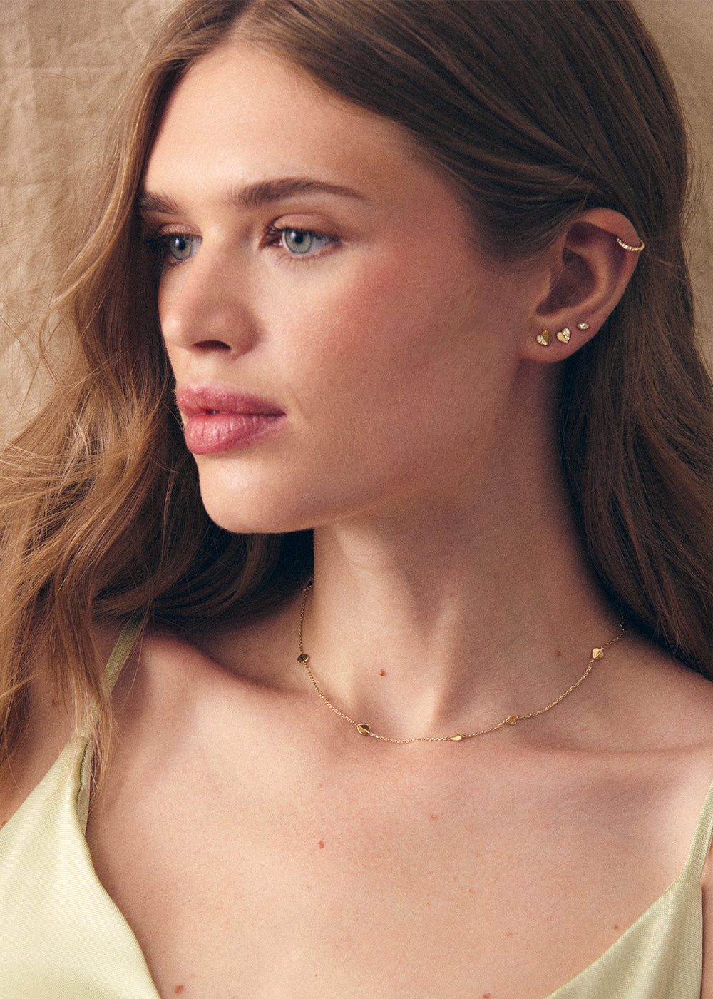 Folded Heart Necklace