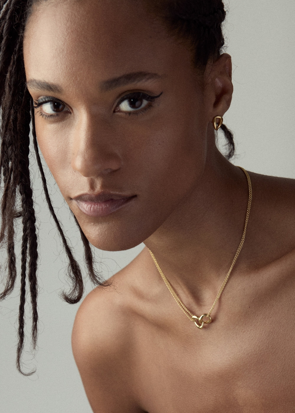 Wave Double Link Necklace