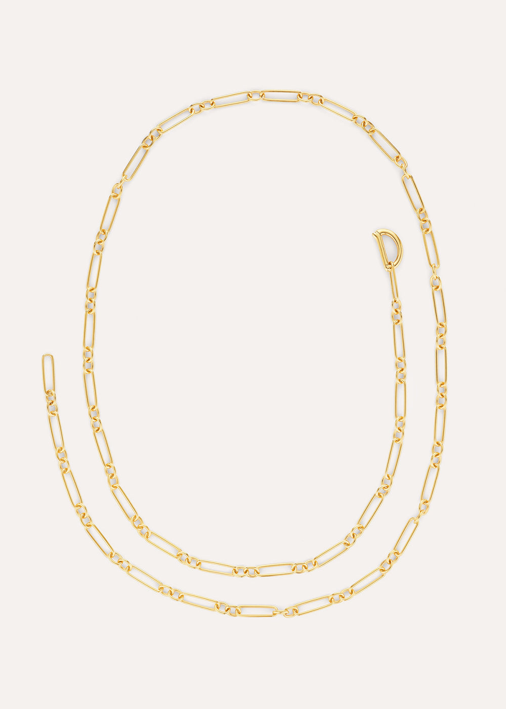Long Trombone Chain Necklace