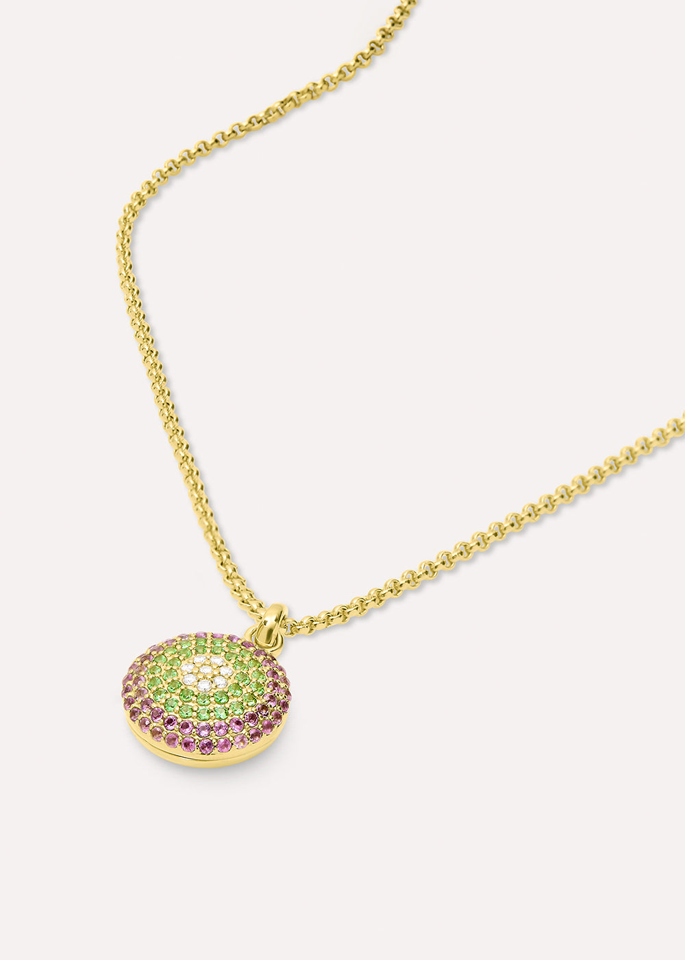 Suffragette Pavé Gemstone Locket