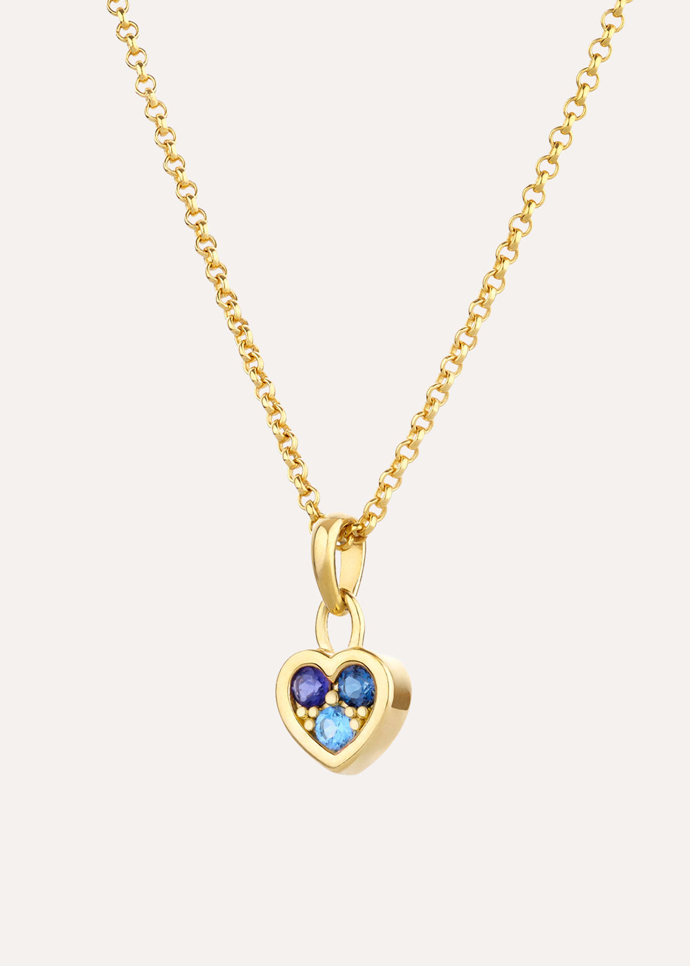 My World Iolite & Topaz Heart Necklace