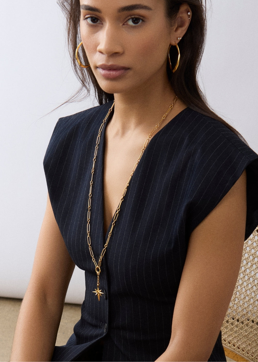 Lariat North Star Necklace