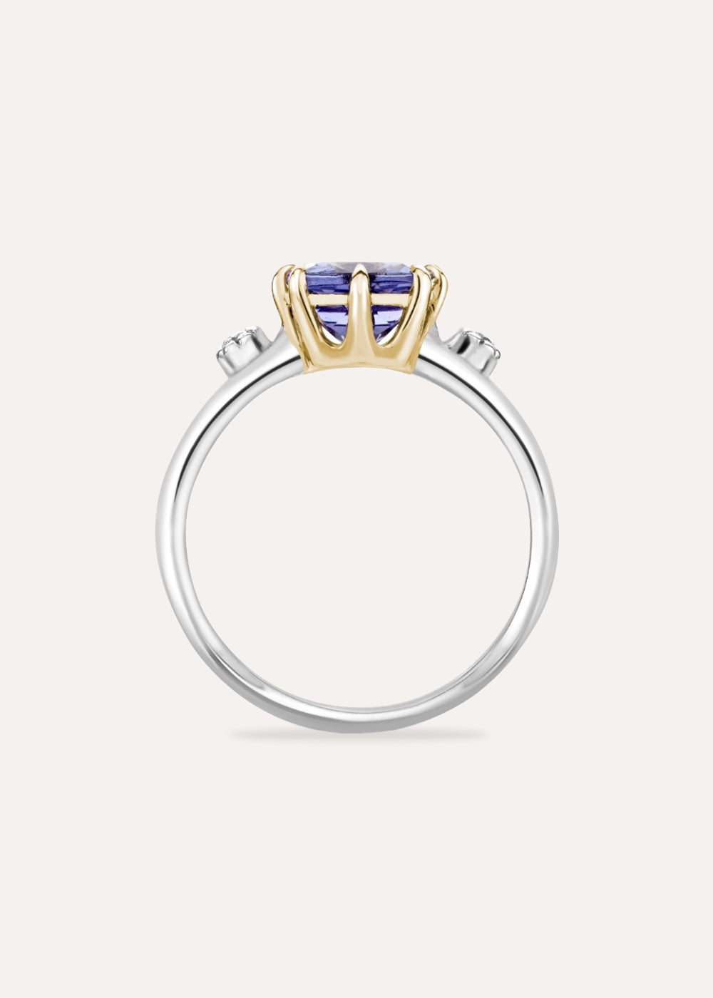 Iris Tanzanite & Lab-Grown Diamond Ring