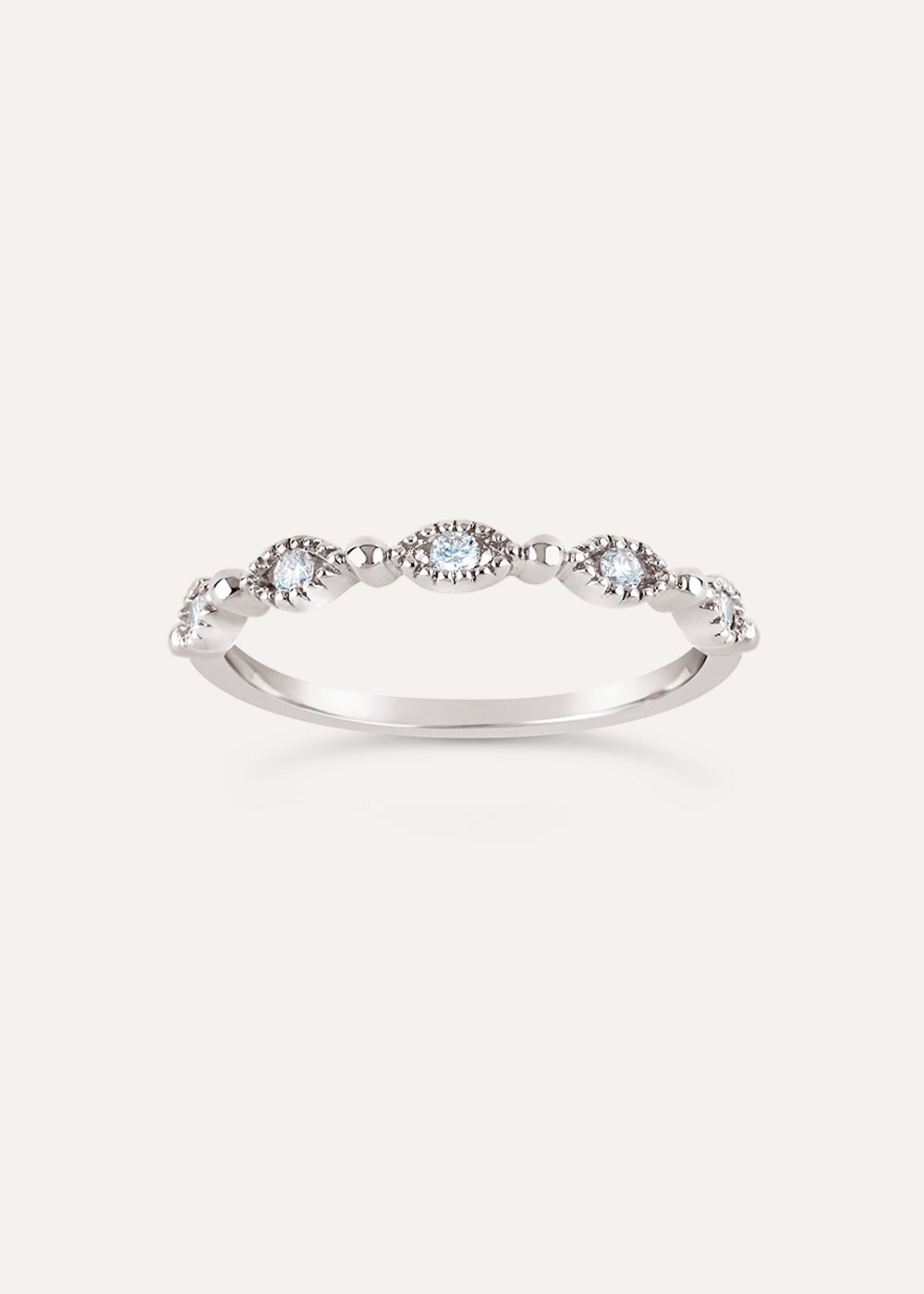 Jasmine Half Eternity Diamond Ring