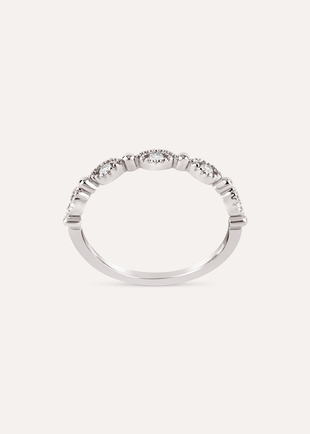 Jasmine Half Eternity Diamond Ring