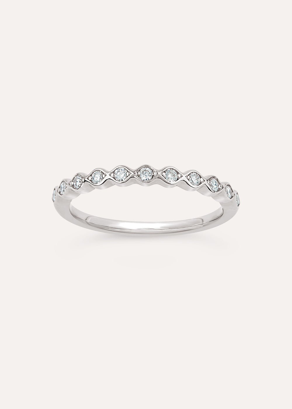 Rosemary Half Eternity Diamond Ring