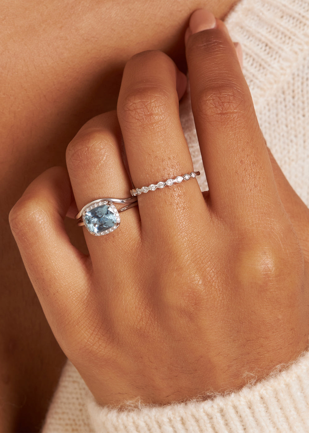 Rosemary Half Eternity Diamond Ring