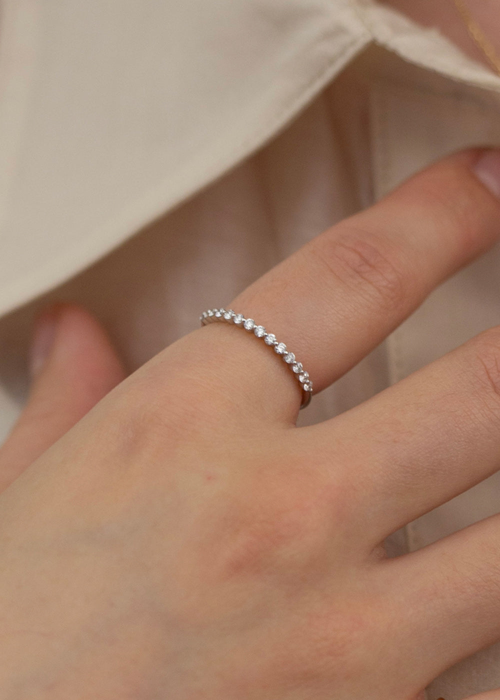 Rosemary Half Eternity Diamond Ring