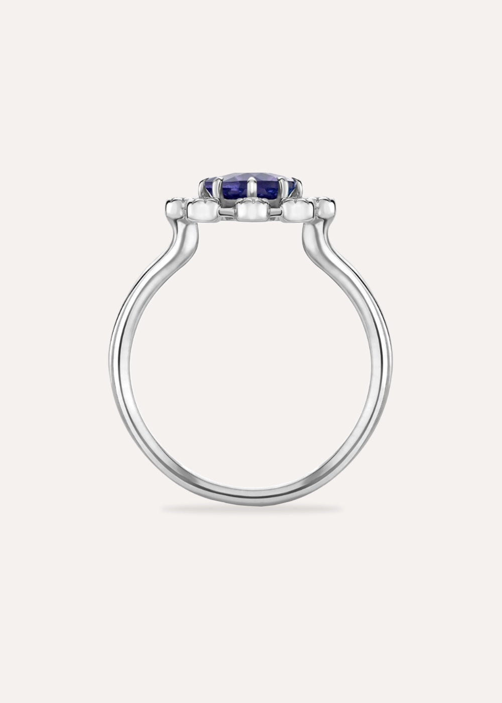 Celandine Tanzanite & Lab-Grown Diamond Ring