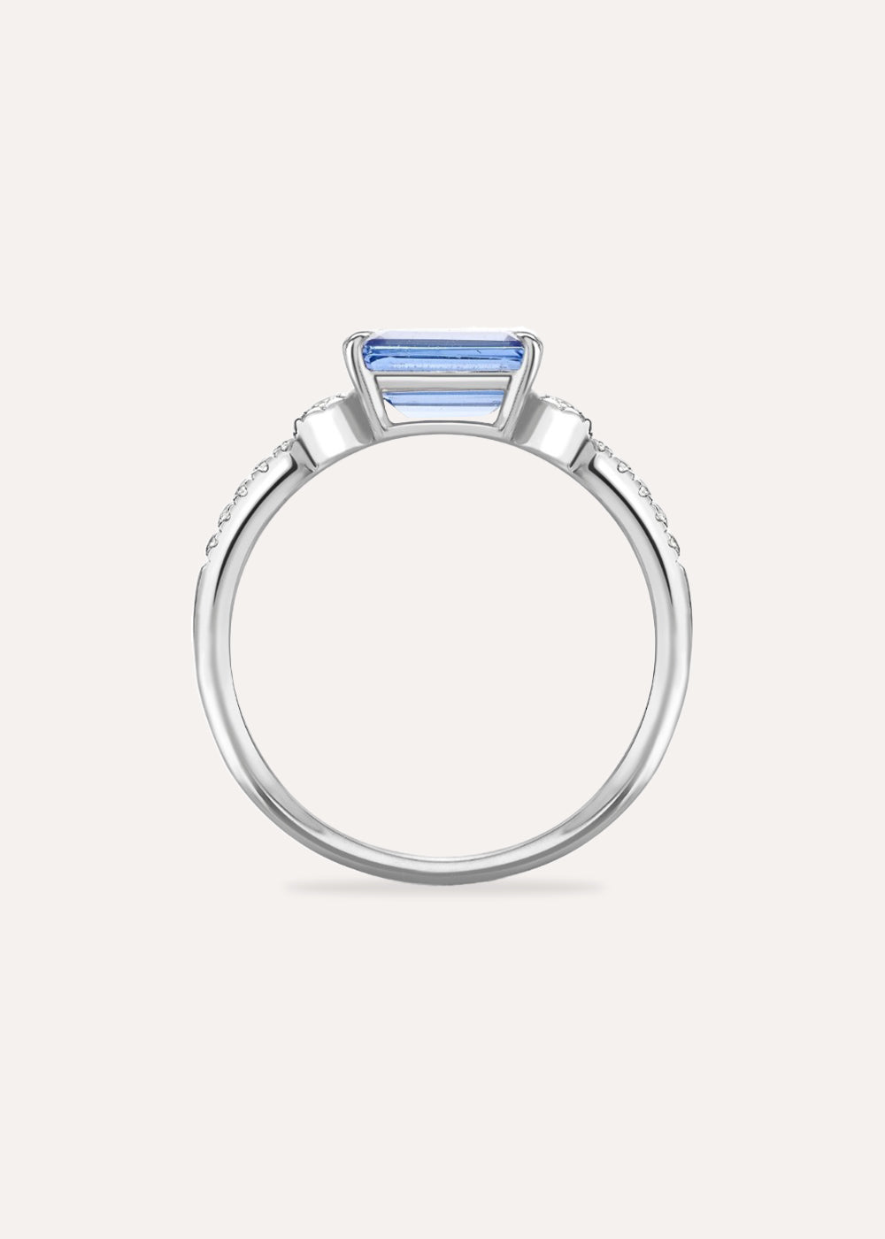 Betony Tanzanite & Lab-Grown Diamond Ring