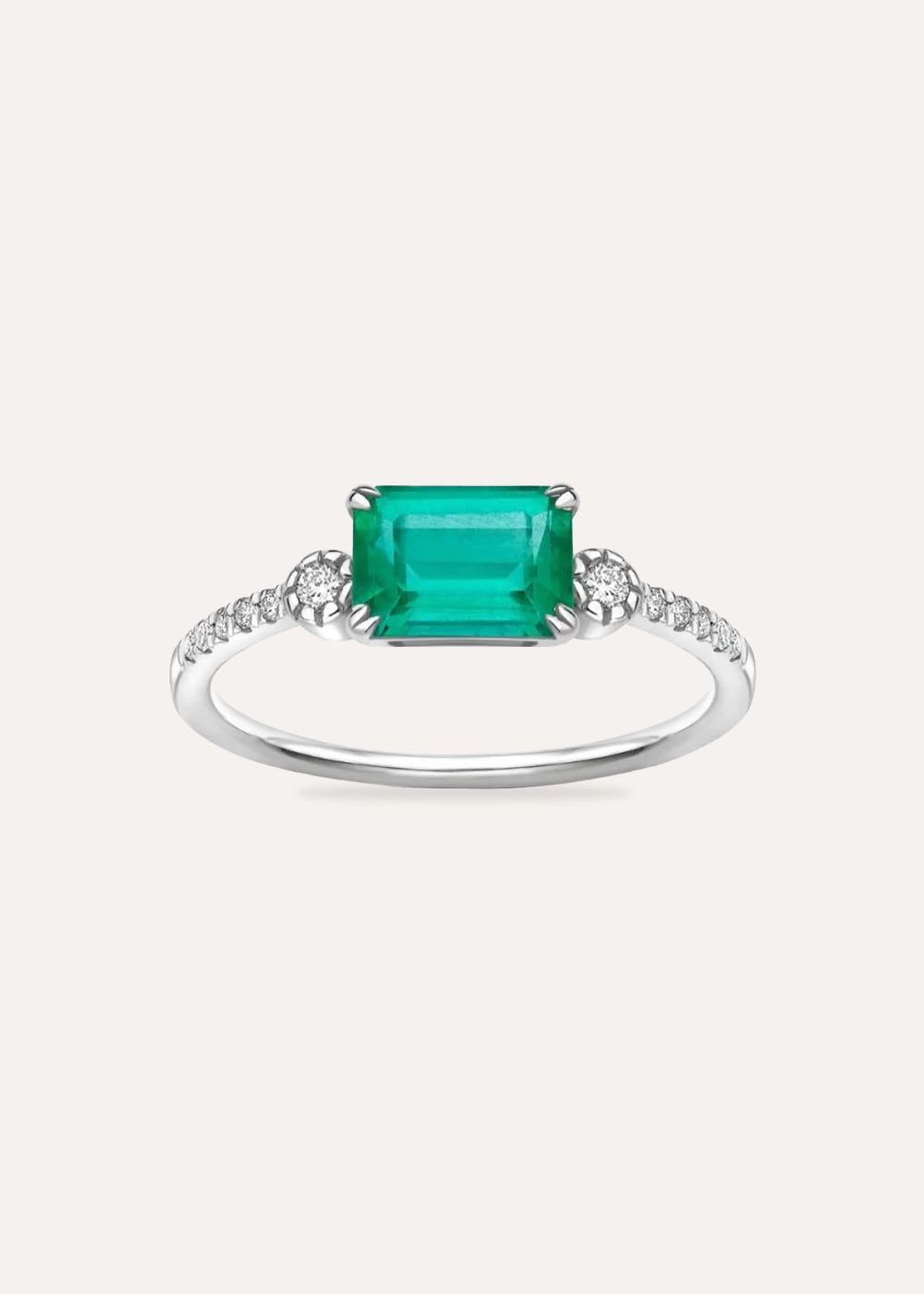 Betony Emerald & Lab-Grown Diamond Ring