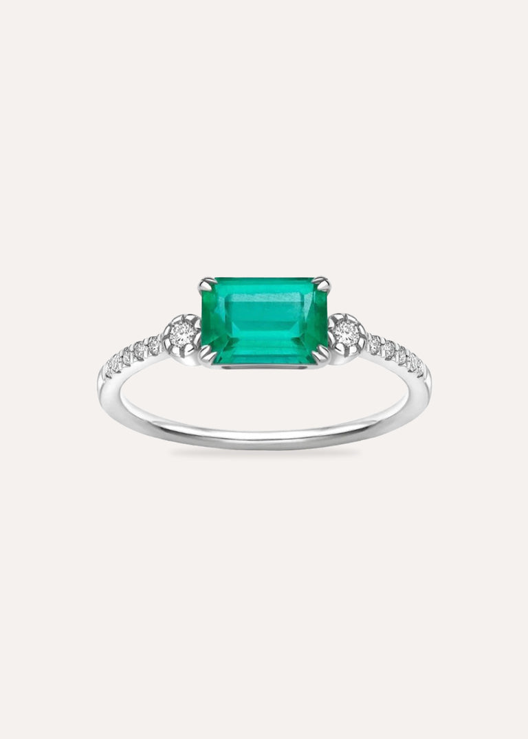 Betony Emerald & Lab-Grown Diamond Ring