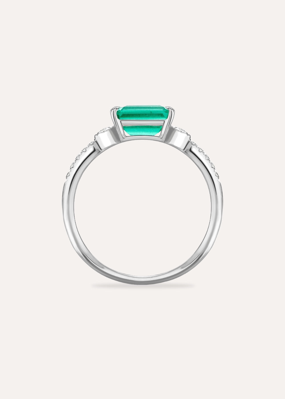 Betony Emerald & Lab-Grown Diamond Ring