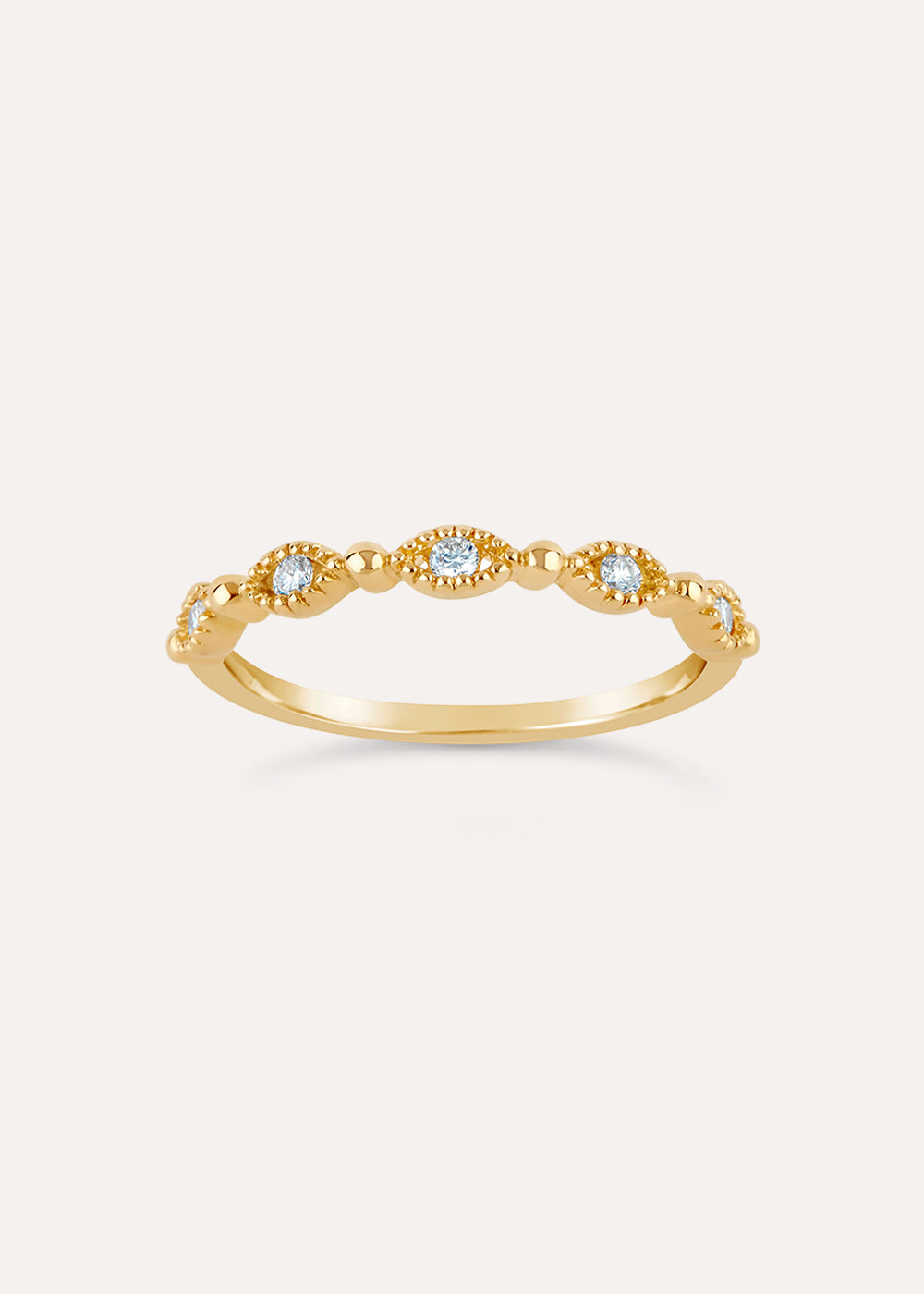 Jasmine Half Eternity Diamond Ring
