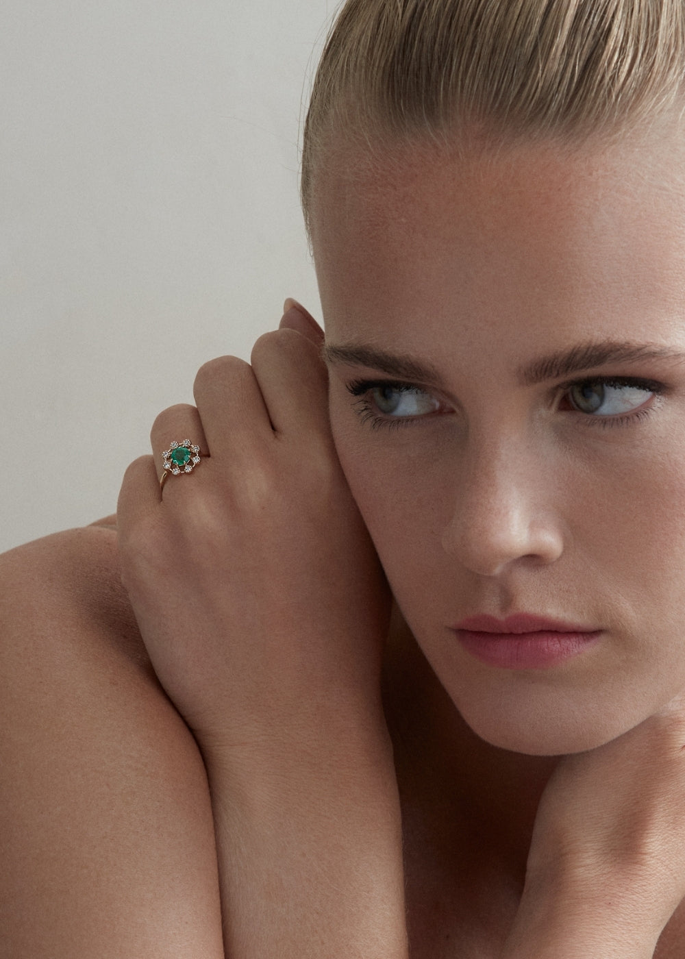 Celandine Emerald & Lab-Grown Diamond Ring