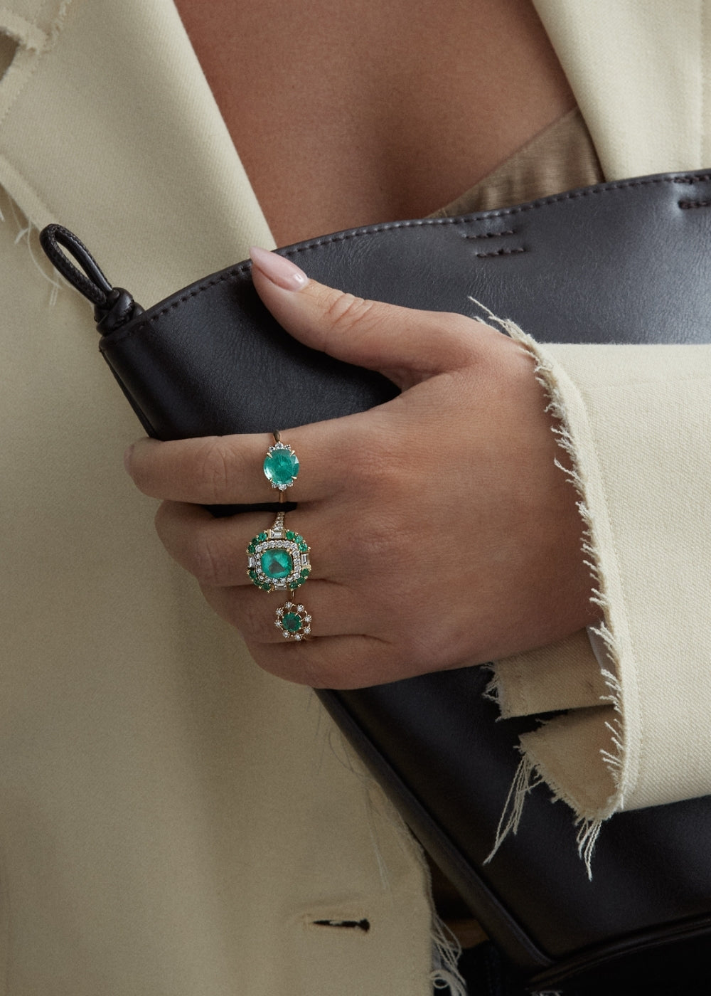 Carmen Emerald & Diamond Ring
