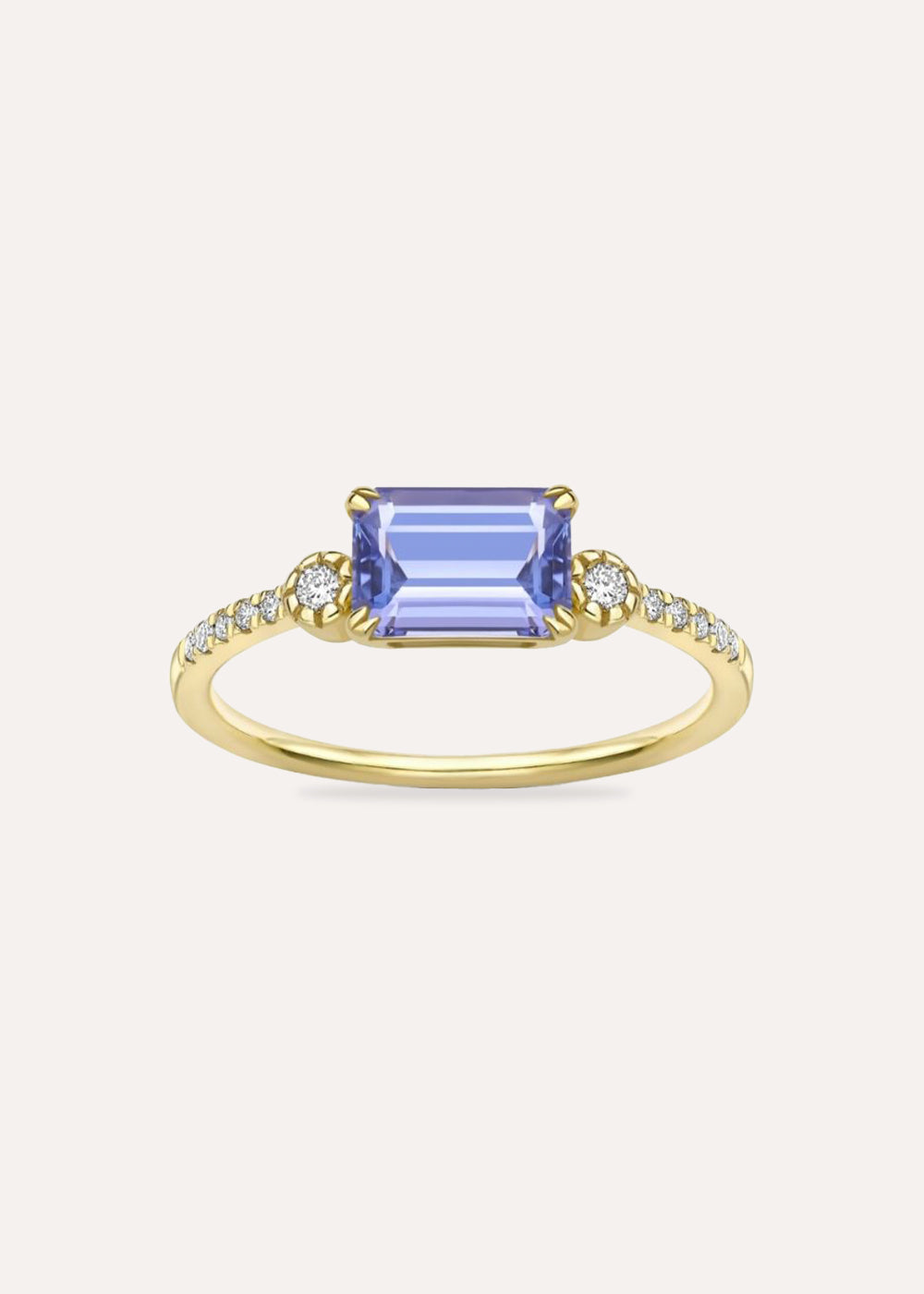 Betony Tanzanite & Lab-Grown Diamond Ring