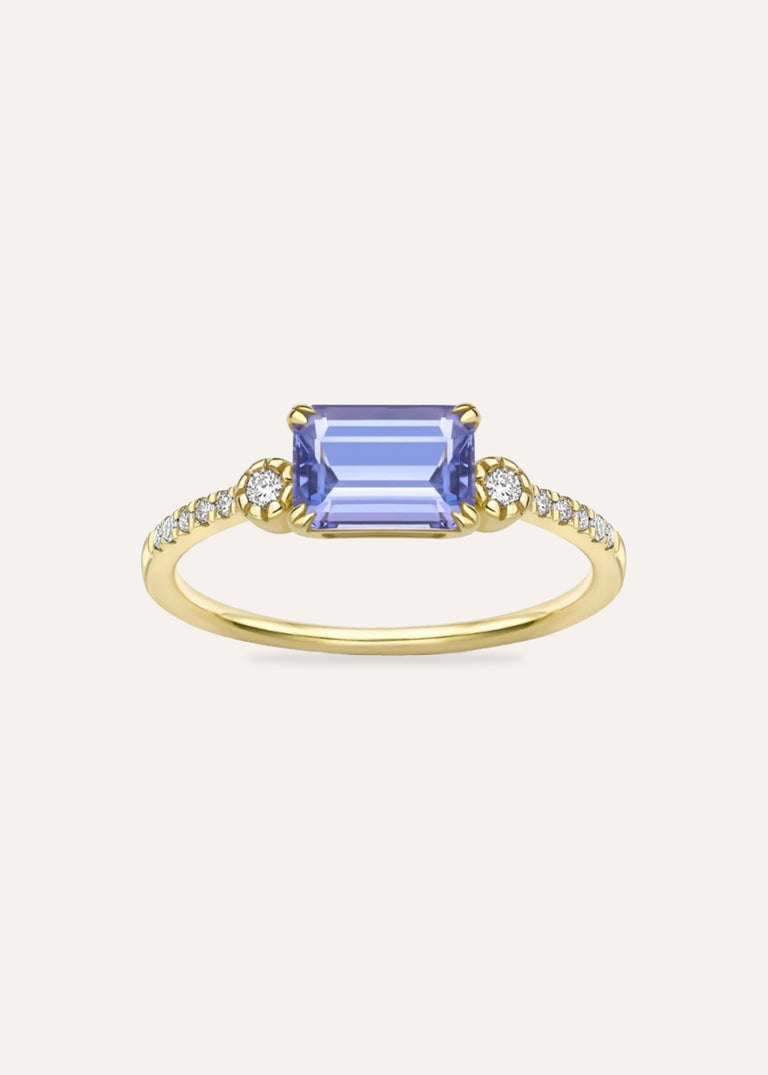Betony Tanzanite & Lab-Grown Diamond Ring