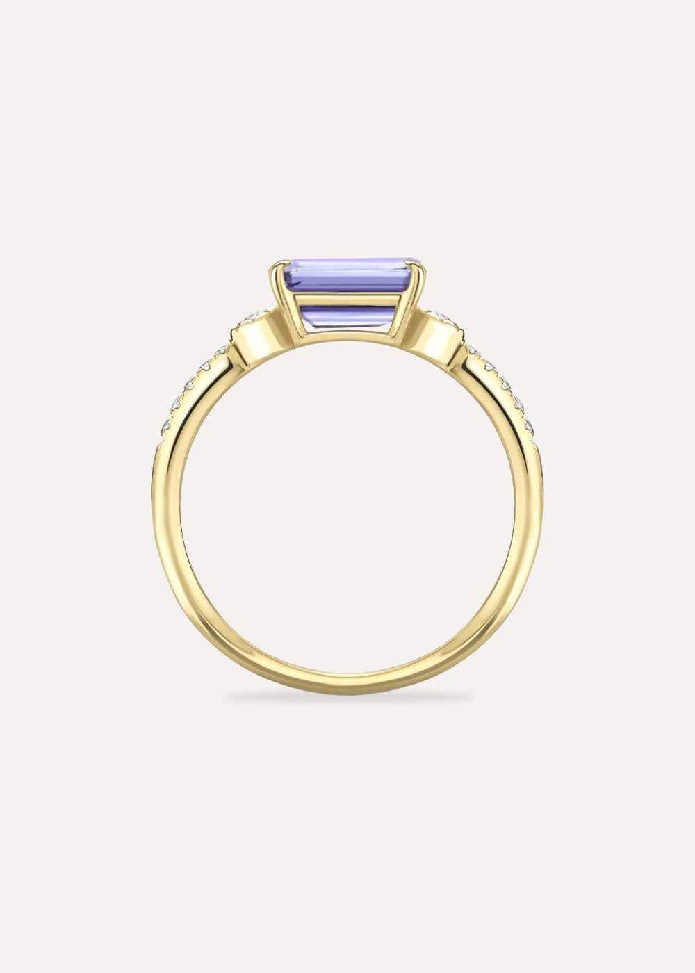 Betony Tanzanite & Lab-Grown Diamond Ring