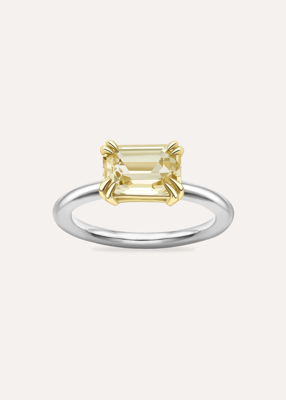 Hollie Yellow Sapphire Solitaire Ring
