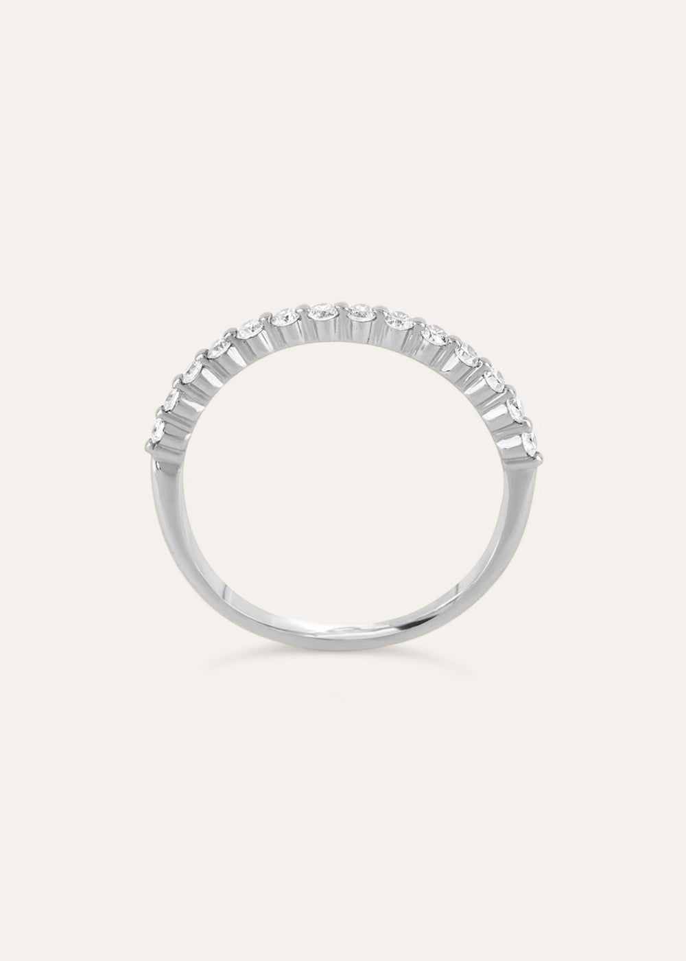 Sweetpea Diamond Half Eternity Ring