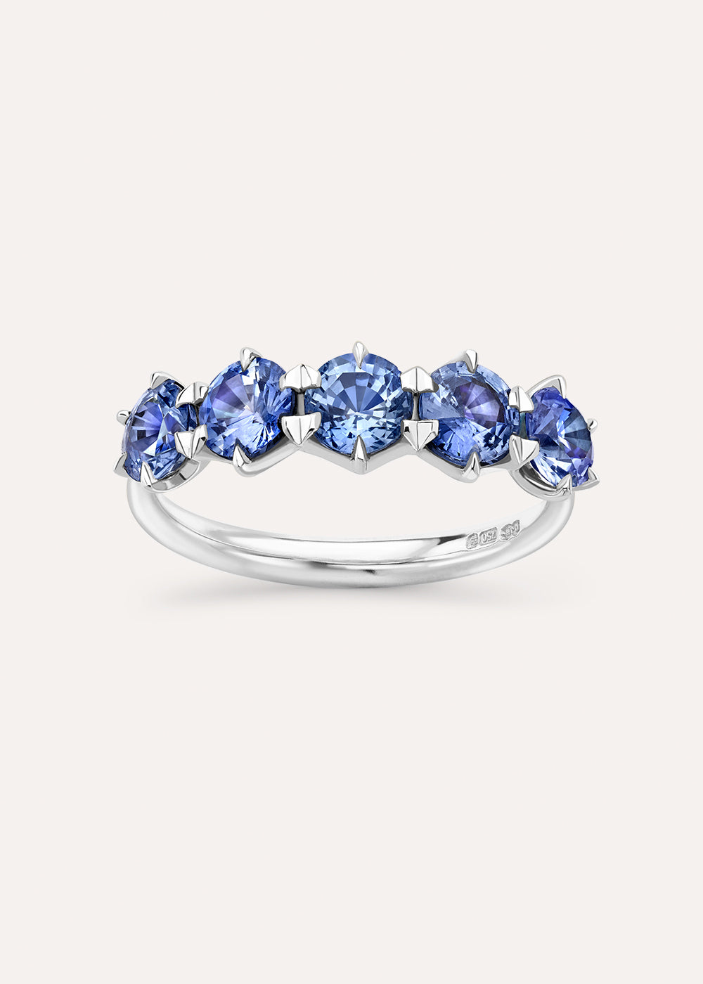 Elyhara Blue Sapphire Five Stone Ring