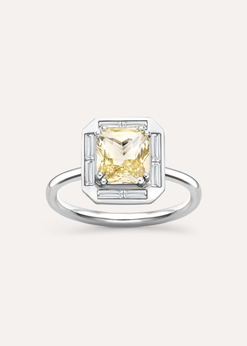 Heni Yellow Sapphire & Diamond Ring