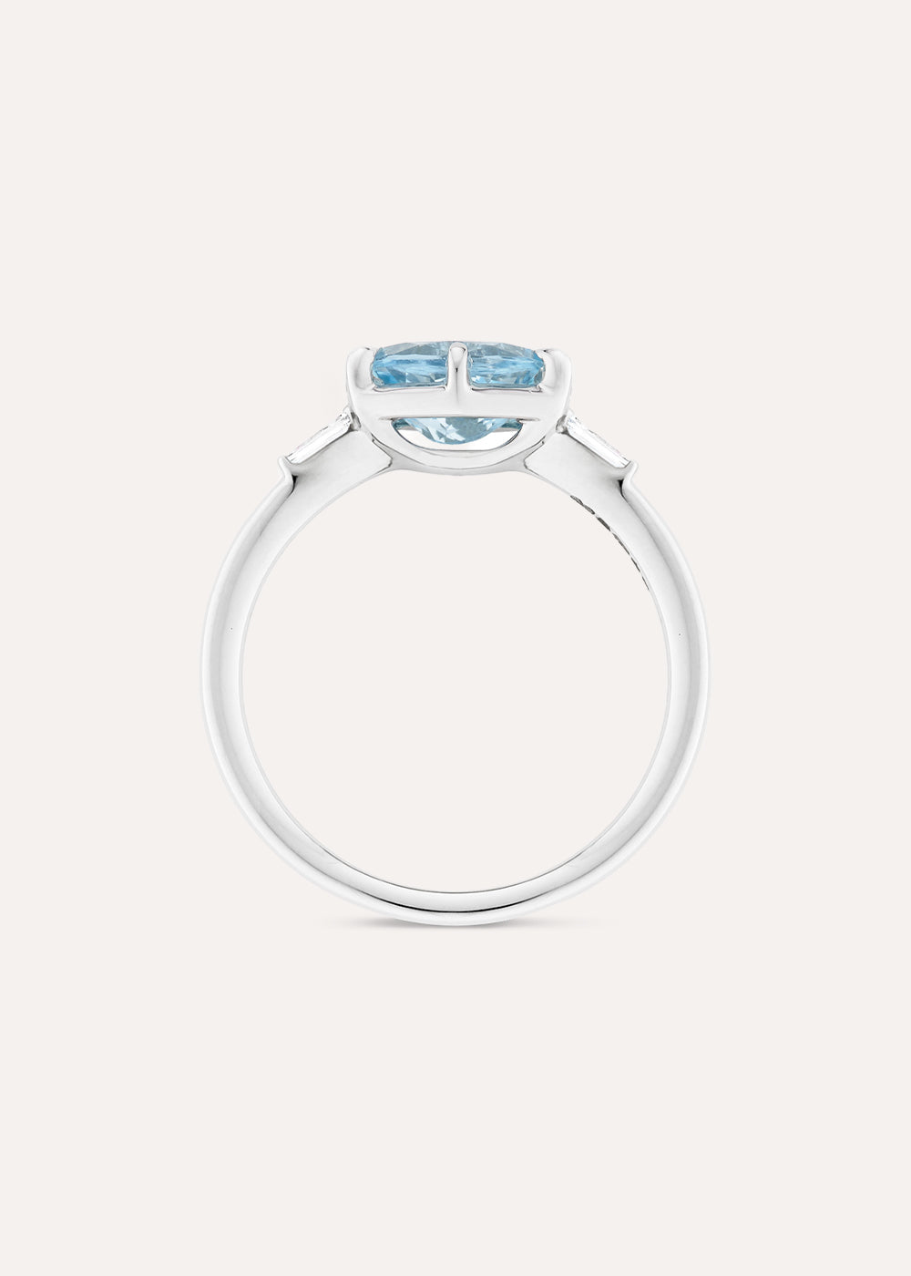 Jenna Aquamarine & Diamond Ring