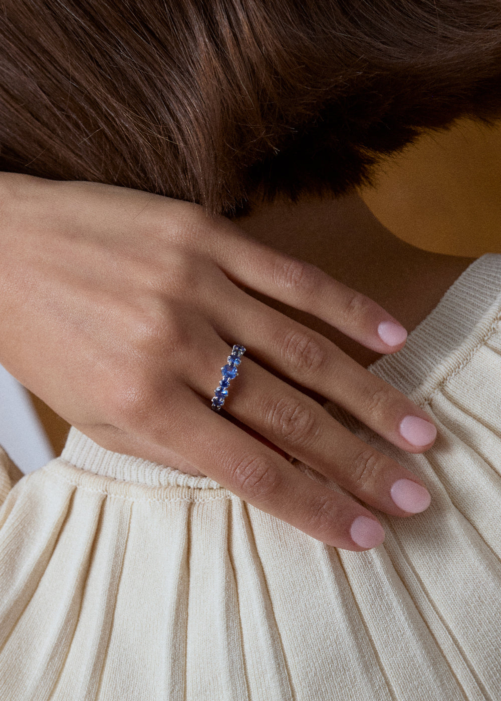Starry Night Blue Sapphire Ring