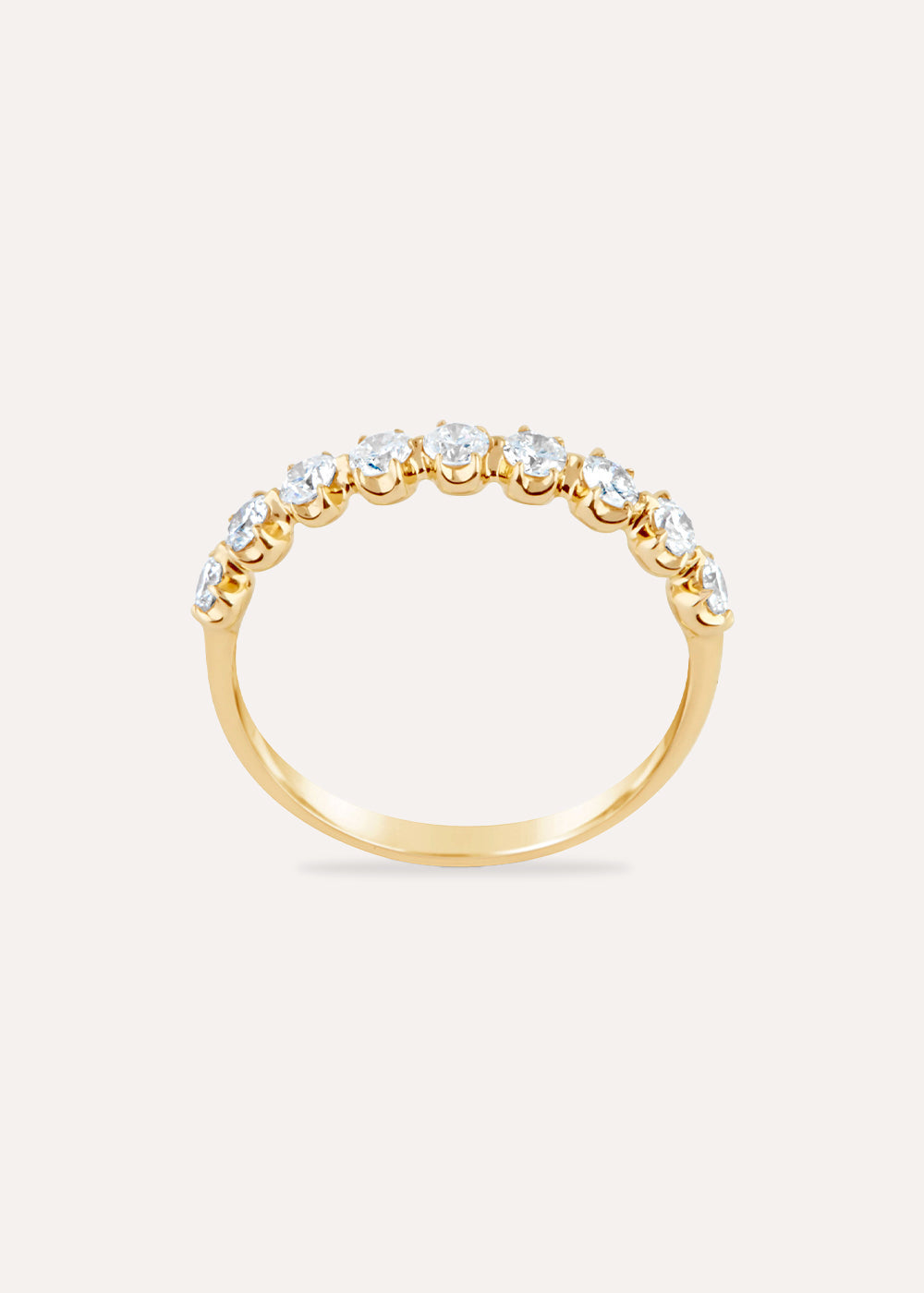 Elyhara Diamond Half Eternity Ring
